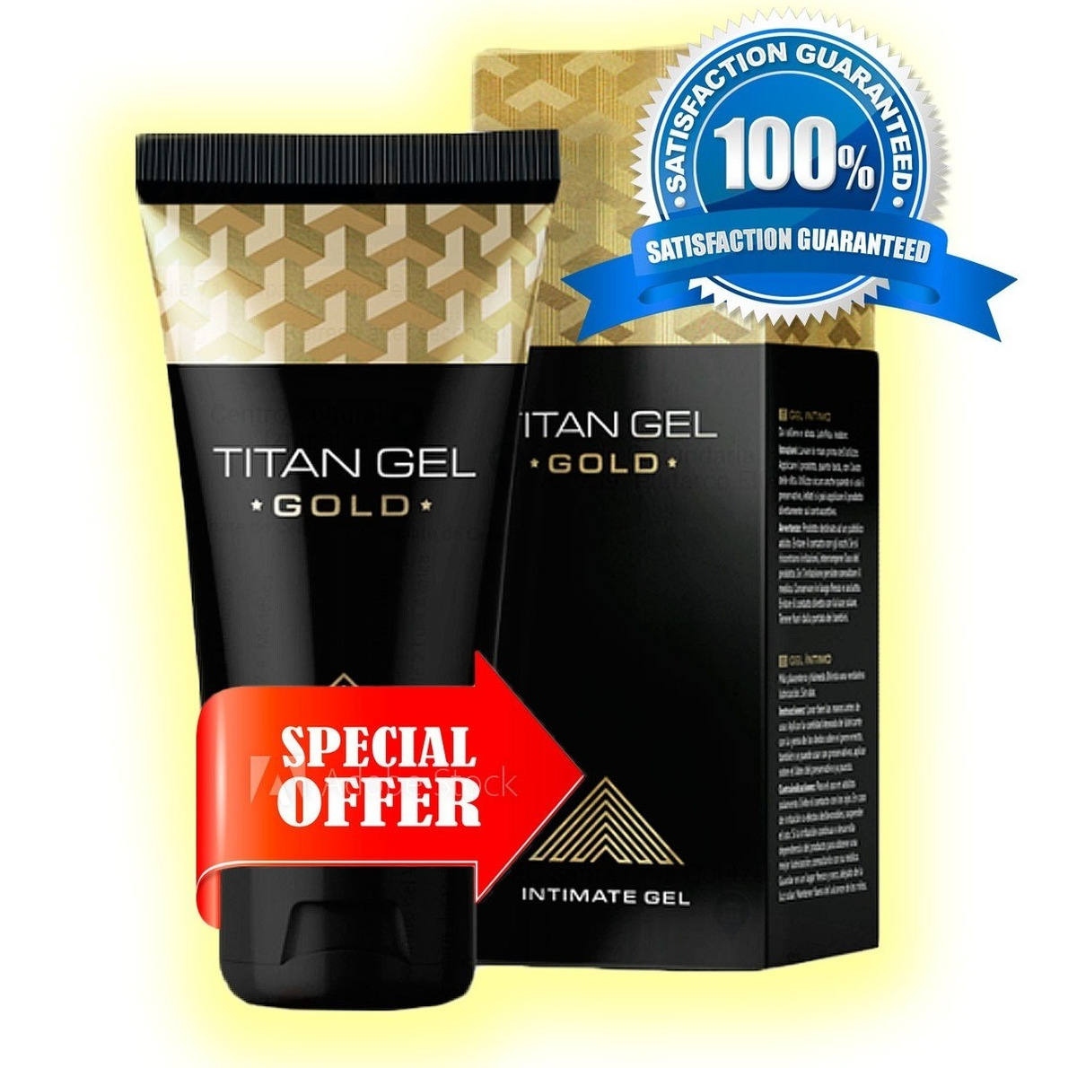 Titan Gel Gold Original De Rusia Oficial 2019 Nueva Version